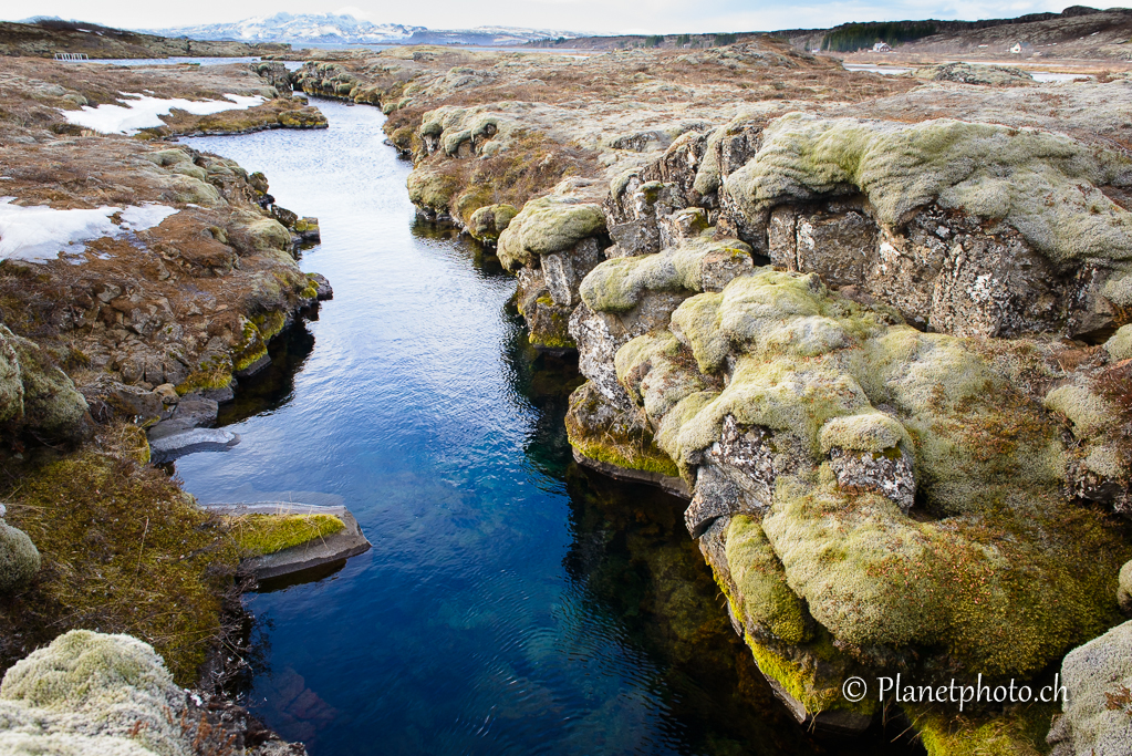 Þingvellir - La faille de Silfra qui sépare le continent Eurasien et le continent Américain